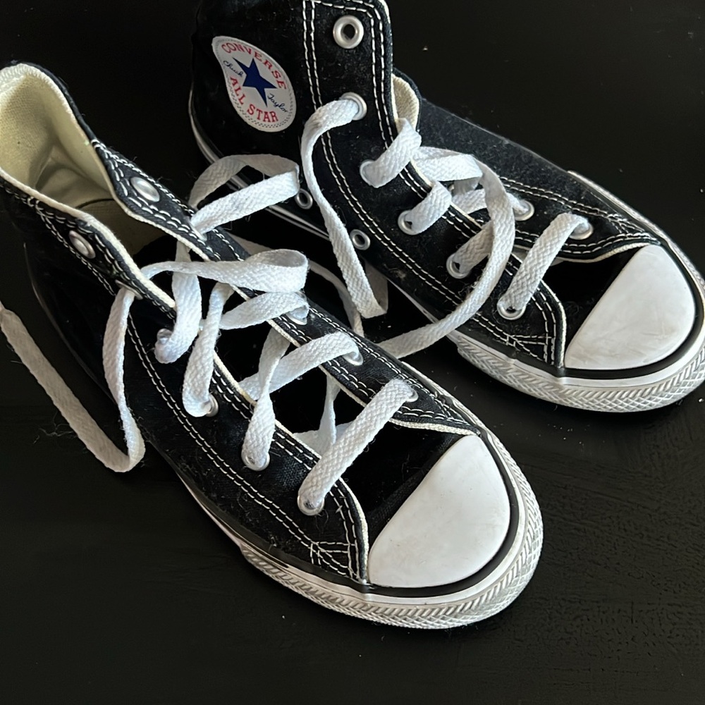 Converse Kids Black and White High-Top Sneakers